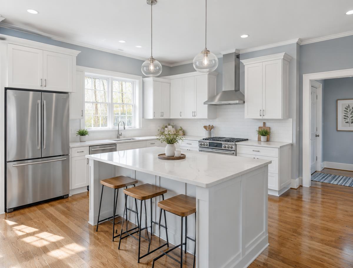 Kitchen walls & trim